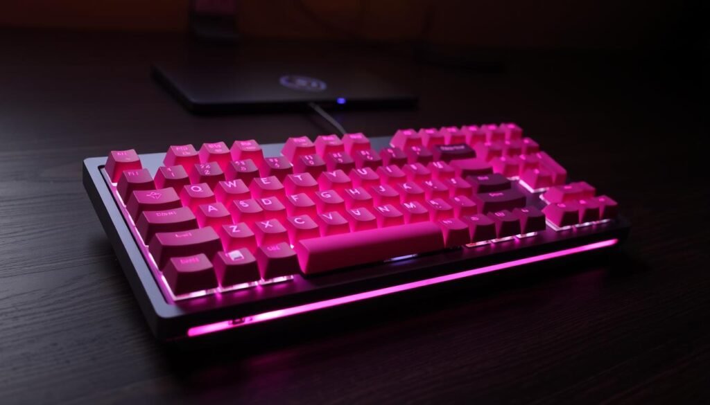 pink gaming keyboard