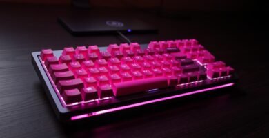 pink gaming keyboard